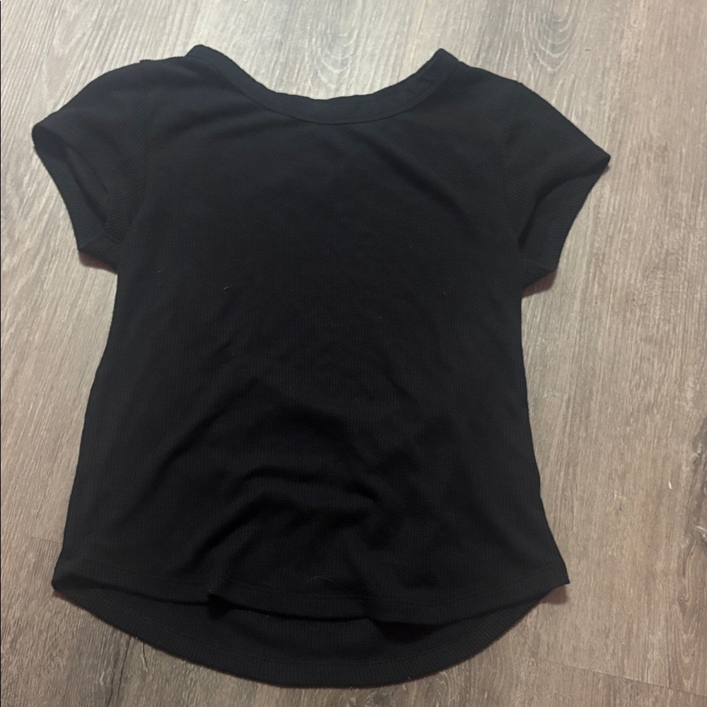 American Eagle Black Short Sleeve Top
